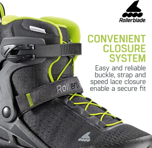 Miniatura 6 de Rollerblade Zetrablade Elite - Patines en línea de hombre para adulto, color negro y lima, patines en línea de alto desempeño