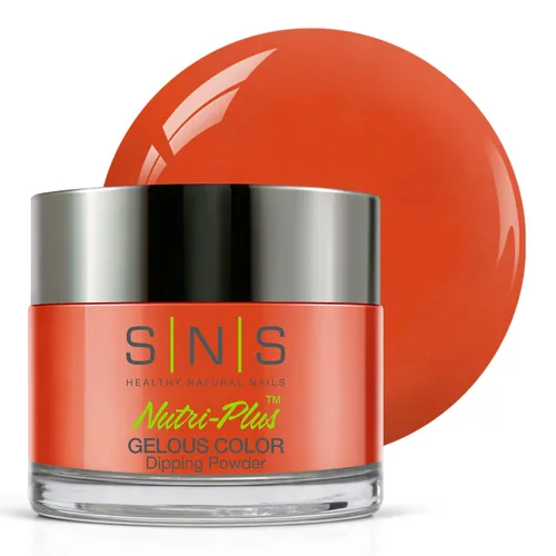 Miniatura 8 de SNS Polvo de inmersión de uñas, polvo de inmersión de color geloso, rosa brillante (rojo/magenta, brillante), color de uñas acrílico de larga