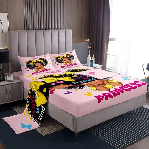 Miniatura 41 de Feelyou Husky - Juego de sábanas con diseño de flor de cerezo rosa, ropa de cama para perro, 1 sábana encimera y 1 sábana bajera ajustable con 1