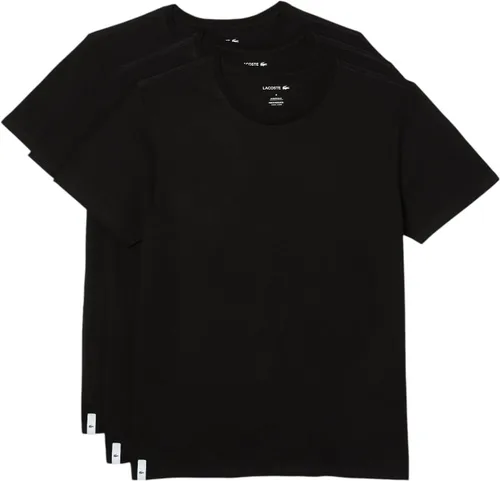 Miniatura 4 de Lacoste Camiseta de cuello redondo de ajuste regular 100% algodón para hombre, paquete de 3