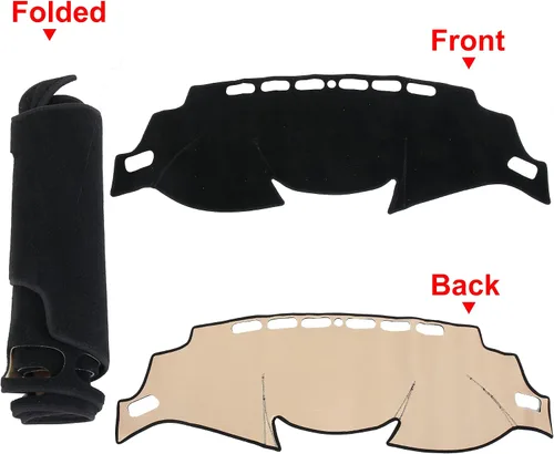 Miniatura 5 de X AUTOHAUX Funda antideslizante para tablero de automóvil para Nissan Rogue X-Trial 2014-2018 para Nissan Rogue Sport SUV 2017-2020