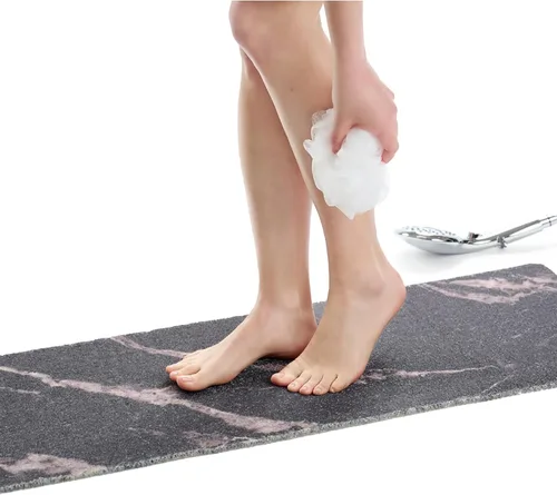 Miniatura 146 de Tapete de ducha antideslizante para bañera - Tapete de baño de lufa para baño - Tapete de baño de 40 x 16 pulgadas - Alfombra de baño antideslizante