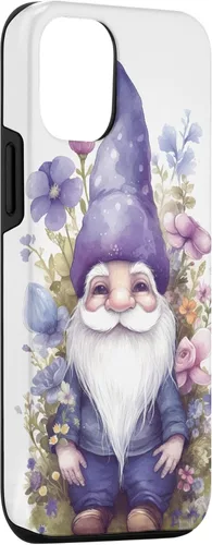 Miniatura 3 de Funda para iPhone 12/12 Pro Cute Purple Aesthetic Anemones Flower Pattern Lavender Gnomo