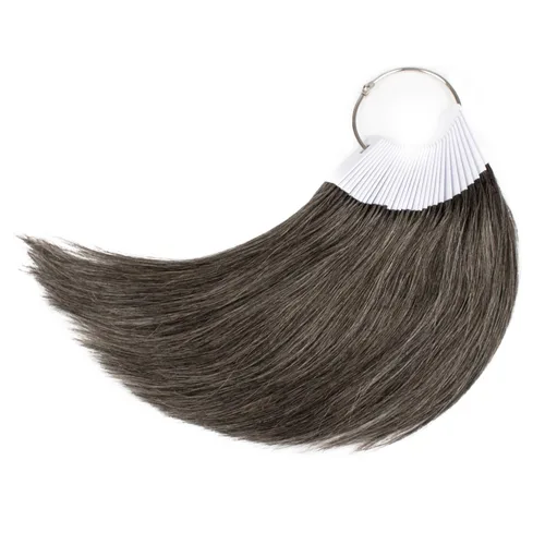 Miniatura 6 de Anillos de color de cabello 100% cabello humano Prueba de muestra de color muestras de color 9 pulgadas Color de cabello rubio claro #613 Rubio Claro