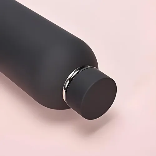 Miniatura 5 de Botella de agua deportiva de boca estrecha aislada de acero inoxidable de 17 onzas, frasco de vacío con forma de cola de doble pared