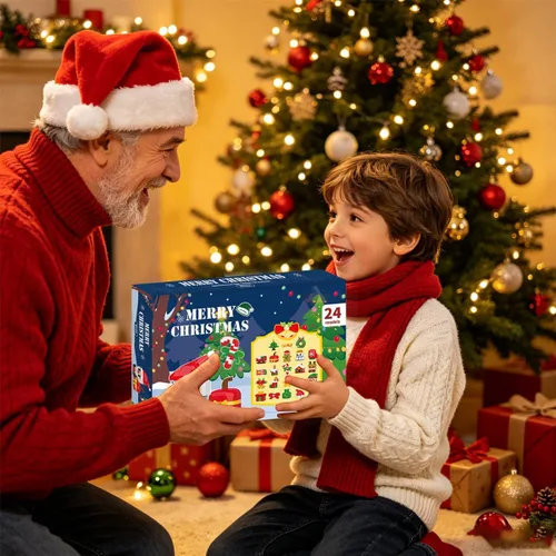 Miniatura 6 de Christmas Advent Calendar 2026 Building Sets Compatible with Lego Christmas 24 Days Countdown Gifts 24 Packs Christmas Model Building Micro Blocks