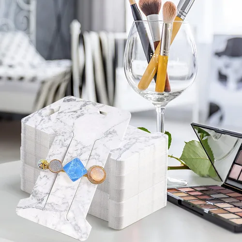 Miniatura 7 de 300 tarjetas de exhibición de pinzas para el cabello, pasadores para el cabello, soporte de exhibición de joyas, cartón de papel rectangular