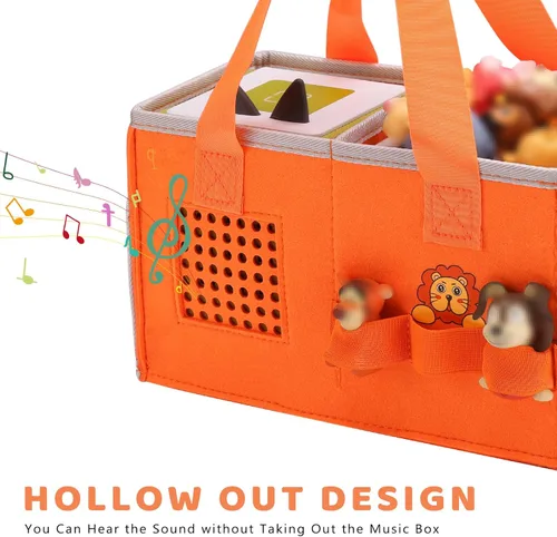 Miniatura 3 de MEILADY-X Estuche para juego de iniciación Toniebox - Bolsa para figuras Tonies Estuche de transporte portátil para caja musical educativa Bolsa
