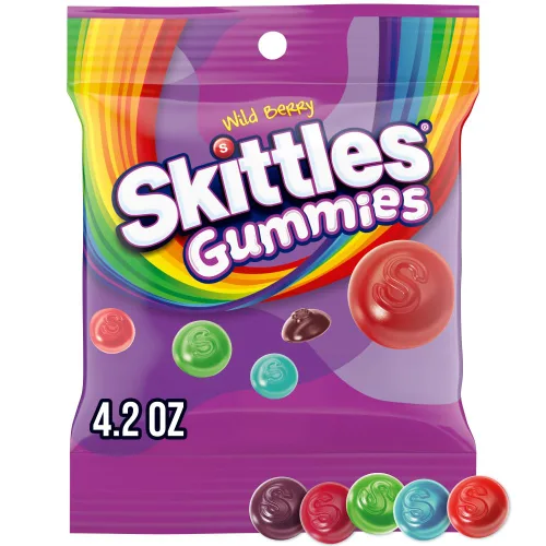Miniatura 9 de SKITTLES Gummies Original Fruity Gummy Candy, bolsas de 4.2 onzas, paquete a granel de 12 snacks