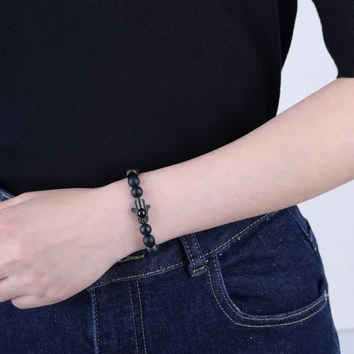 Miniatura 3 de COAI Pulsera de mano Hamsa, pulsera de protección contra el mal de ojo para hombres y mujeres