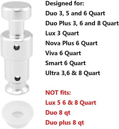 Miniatura 2 de Válvula de flotador de repuesto para Instant Pot Duo 3, 5, 6 cuartos de galón, Duo Plus 3, 6 cuartos de galón, Ultra 3, 6, 8 cuartos de galón, Lux 3