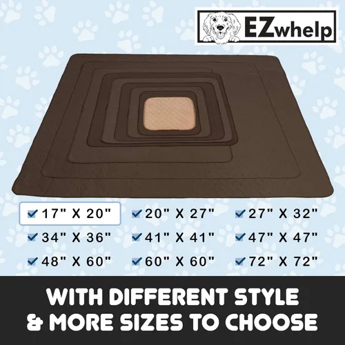 Miniatura 2 de EZwhelp Almohadillas reutilizables para orina de perro, almohadillas de entrenamiento impermeables para perros, lavables y sanitarias, esquinas