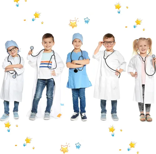 Miniatura 7 de Leitee Estetoscopio desechable para niños, 50 unidades, estetoscopio de trabajo real, a granel para escuela, carrera, día, enfermera, aula, juguete