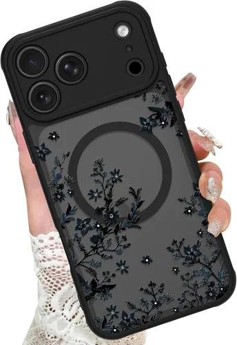Miniatura 65 de KANGHAR - Funda para iPhone 11 [Compatible con Magsafe] Patrón estampado de leopardo Lindo guepardo Funda protectora magnética para niñas, mujeres