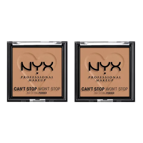 Miniatura 23 de NYX Professional Makeup Can't Stop Won't Stop - Polvo compacto matificante (claro)