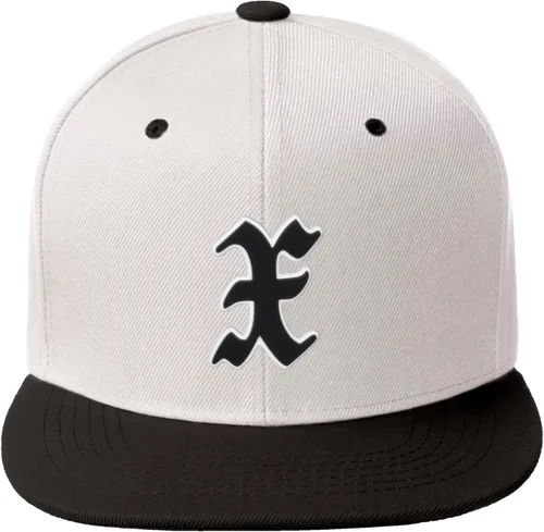 Miniatura 1521 de Daxton Gorra clásica con visera de billete plano con letras del alfabeto inglés antiguo de la A a la Z