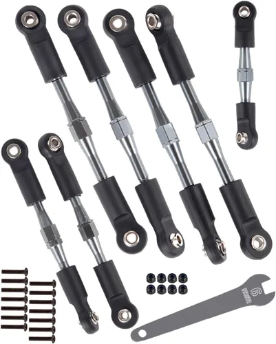 Miniatura 9 de Tensores de aluminio Camber Links Upgrades Part para 1/10 Slash 2WD/Stampede 2WD/Rustler 2WD/Bandit 2WD, tensores de aleación Camber Links Hops Up