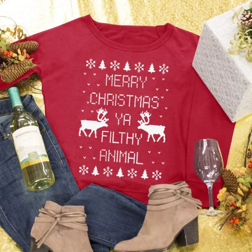 Miniatura 6 de Spadehill Sudadera de manga larga para mujer de Navidad