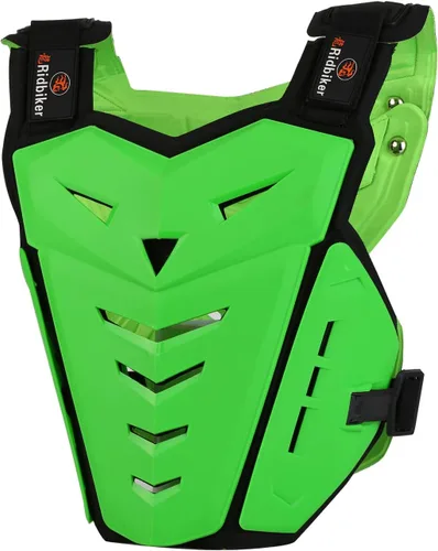 Chaleco de Armadura Corporal para Motocicleta Equipo de Dirt Bike, Protector de Pecho Equipo de Motocross Protector de Pecho y Espalda para Verde