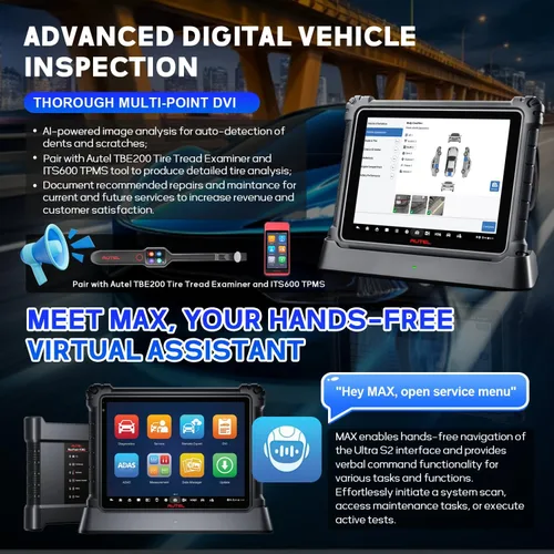 Miniatura 6 de Autel MaxiSYS Ultra S2 OBD2 Scanner, Nuevo Diagnóstico 2025 con IA, MS Ultra Actualizado, 6-en-1 VCMI2, Topología 3.0, Pruebas EV, WiFi 6, Más de 48