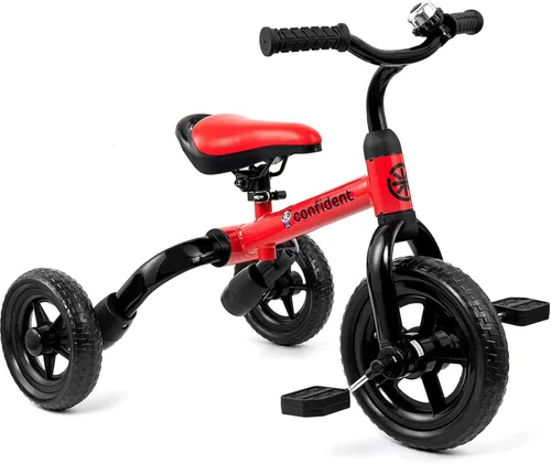 Miniatura 8 de XPIY Triciclo para niños de 2 a 5 años, triciclo plegable 3 en 1 para niños y niñas, bicicleta para niños con pedal desmontable y asiento ajustable
