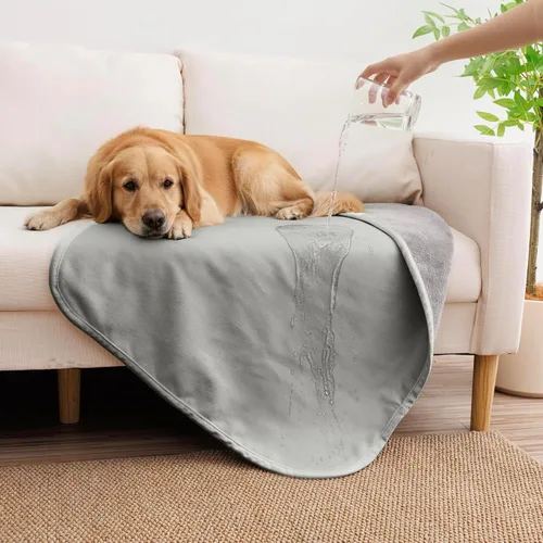 Miniatura 14 de Manta impermeable para perros pequeños, a prueba de fugas, manta reversible para sofá, cama, protector de muebles lavable a máquina, 25 x 35