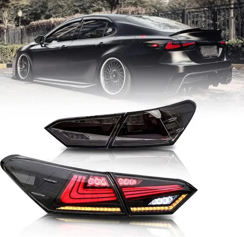 Miniatura 14 de Nuevas luces traseras para Toyota Camry Luz trasera 2018-2023 SE LE XSE XLE TRD Ensamblaje de luces traseras 8ª generación Accesorios Estilo Lambor