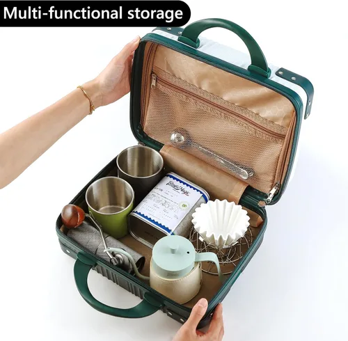 Miniatura 5 de Bincoo Estuche de viaje para cafetera de café barista, estuche de viaje impermeable, caja de almacenamiento para cafetera con cómodo cinturón