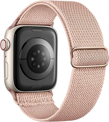 Miniatura 18 de Correa elástica de nailon compatible con Apple Watch Series 11, 10, 9, 8, 7, 1.811 in, 1.772 in, 1.654 in, 1.614 in, Ultra 3, 2, 1.929 in, Series 6