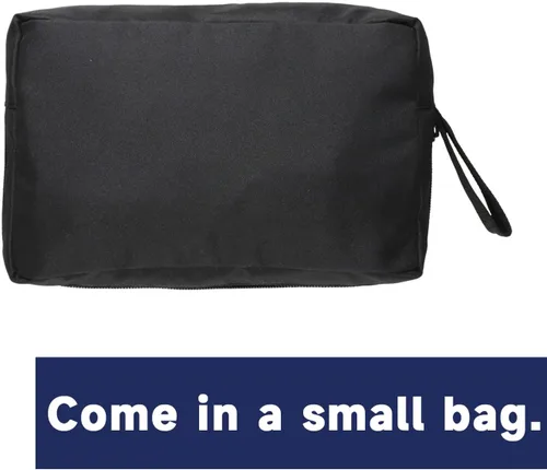 Miniatura 3 de Arxus Bolsa de lona extra grande para equipaje de viaje, deporte y campamento con correa para el hombro, Negro