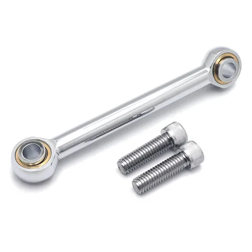 Compatible con 2009 y posteriores Touring Trike FLHR FLHT Enlace estabilizador de montaje del motor delantero cromado [P/N: MT458-001-BK]