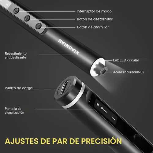 Miniatura 4 de Juego de destornilladores eléctricos de precisión de 3.7 V, mini destornillador eléctrico 76 en 1 con carga USB, kit de herramientas de reparación