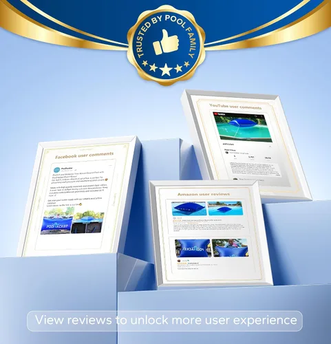 Miniatura 6 de POOLHACKER Almohadas de piscina mejoradas para piscinas sobre el suelo, ecualizador de hielo para invierno, 0.020 in, cubierta de piscina ultra
