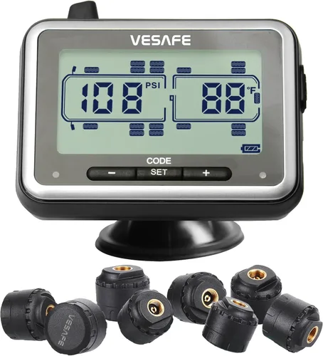 Miniatura 7 de TPMS, sistema inalámbrico de monitoreo de presión de neumáticos para RV, remolque, autocaravana, casa rodante, quinta rueda, incluye un amplificador