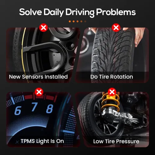 Miniatura 3 de Herramienta de reaprendizaje TPMS EL-50448 mejorada 2026 para sensor de neumáticos GM, herramienta de reinicio de activación del sensor de presión
