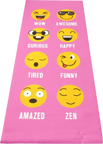 Bean Products Yoga Mat for Exercise - Non Slip Thick Comfortable Workout Floor Mat for Adults and Kids - Eco Friendly Foldable Yoga Mat for Yoga,