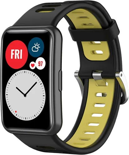 Miniatura 13 de BabyValley Compatible con Huawei Watch Fit Special Edition B39 Smart Watch, correa ajustable de dos tonos de repuesto transpirable para Huawei Watch