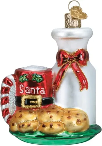 Miniatura 11 de Old World Box - Adorno de vidrio soplado para árbol de Navidad, decoración festiva artesanal, colección de fiestas
