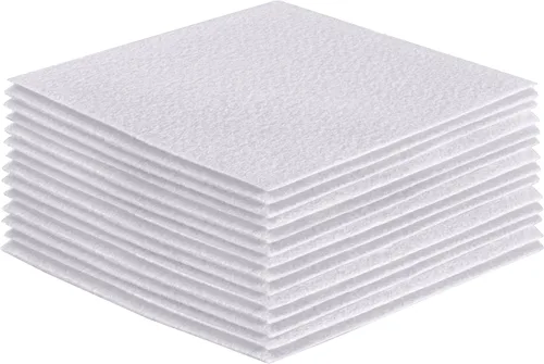 Miniatura 213 de FabricLA Hojas de fieltro acrílico para manualidades, cuadrados de fieltro precortados suaves de 4 x 4 pulgadas (3.9 in x 3.9 in), utiliza hojas