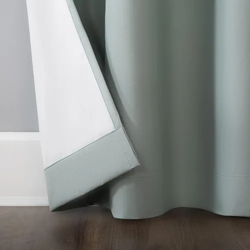 Miniatura 5 de Sun Zero Cyrus - Par de paneles de cortinas térmicas 100% opacas con ojales Azul Misty