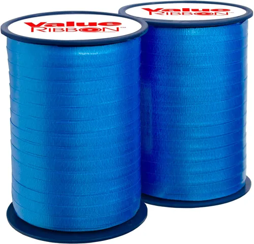 Miniatura 16 de Value Ribbon - Cinta rizadora prensada, 3/16 pulgadas x 500 yardas para envoltura de regalos, manualidades, proyectos de arte y decoraciones de Azul