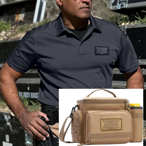 Miniatura 6 de Joshua 1:9 Parche bíblico de Jesús – Have I Not Commanded You - Parche de bordado con gancho y bucle para equipo táctico chaleco, gorras, bolsos