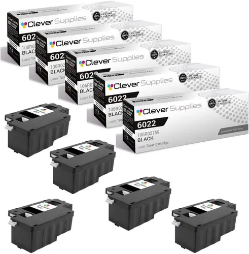 Miniatura 104 de CS compatible Xerox Phaser 6510/WorkCentre 6515 (106r03480) 2 cartuchos de tóner negro para Phaser 6510, WorkCentre 6515 2 negro