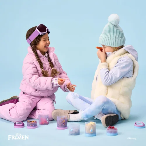 Miniatura 6 de Whiskware Disney Princess Frozen, recipientes apilables para aperitivos para niños, contenedores duraderos de almacenamiento de alimentos para Anna