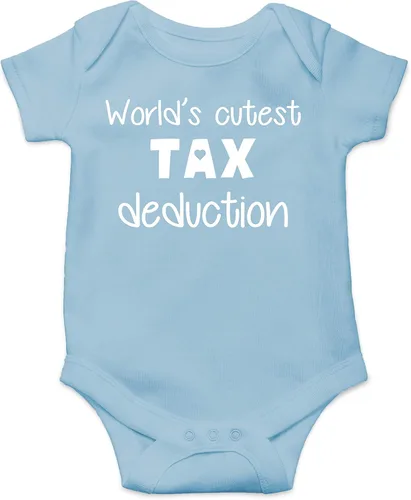 La deducción de impuestos más linda del mundo Divertido body esencial para bebé Ropa para bebé niña trajes para niño