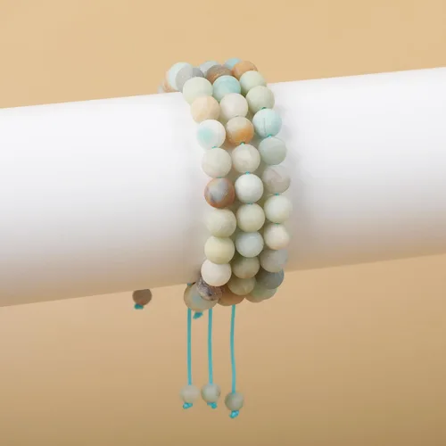 Miniatura 19 de AD Beads Pulseras de piedras preciosas unisex de 0.315 pulgadas (0.315 in), macramé curativo ajustable de 7 a 9 pulgadas Usa esta pulsera