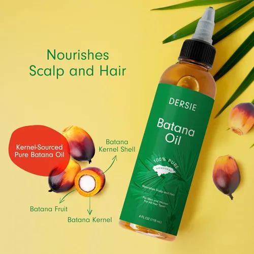 Miniatura 2 de Dersie Paquete de 2 Aceite de Batana: Aceite de Batana Orgánico de Honduras - 100% puro y natural - 4 fl oz por botella