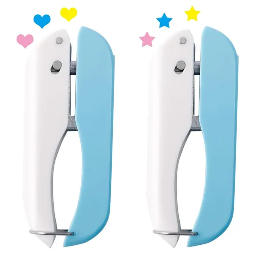 Miniatura 10 de UCEC Paquete de 3 perforadoras de papel para manualidades, perforadora de un solo agujero de 1/4 pulgadas para manualidades, perforadora pequeña