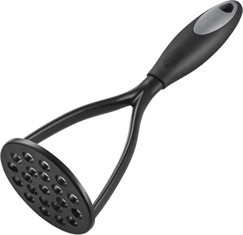 Miniatura 6 de KSENDALO Juego de 2 Machacadores de Papas de Nylon, Machacador de Alimentos Grueso Antiadherente Mango Cómodo Envuelto en Goma Cuchilla de Nylon
