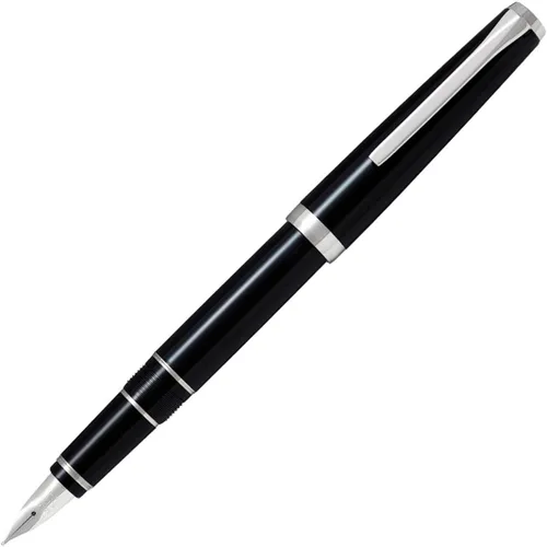 Miniatura 9 de PILOT Pluma estilográfica Metal Falcon Collection, barril negro, punta extrafina (60461)